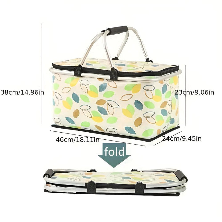 Lisslune | Foldable Checkered Picnic Basket