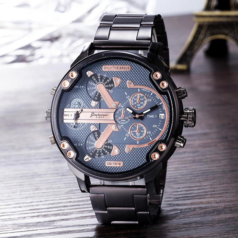 Lisslune | Stainless Steel Chronograph Quartz Watch – Elegant Men’s Luxury Timepiece