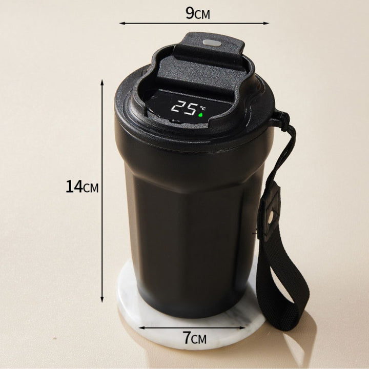 Lisslune | Stainless Steel Coffee Mug with LED Temperature Display 450 ML