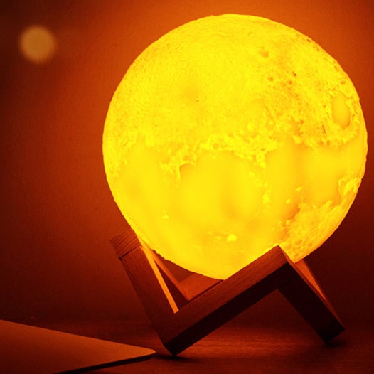 Lisslune | Creative Mini Rechargeable 3D Printed Moon 1-Light LED Table Lamp