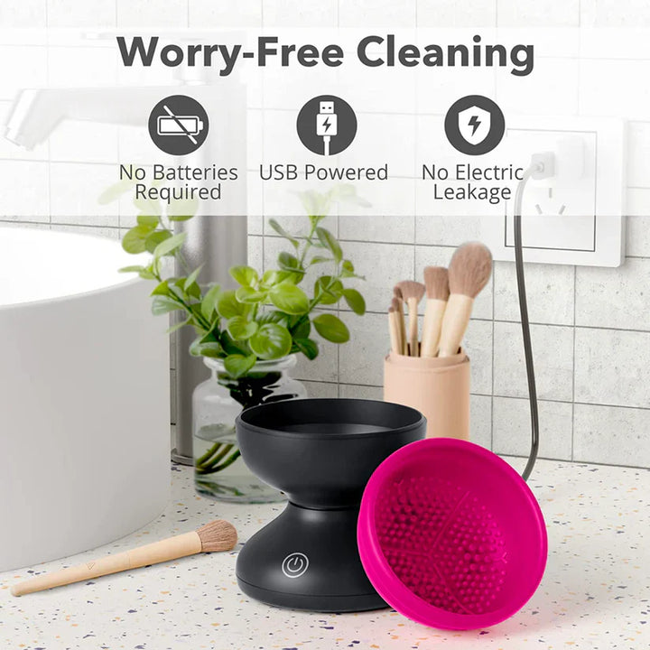 Lisslune | Electric Makeup Brush Cleaner, Perfect Brushes, Perfect Looks – Clean your entire set effortlessly