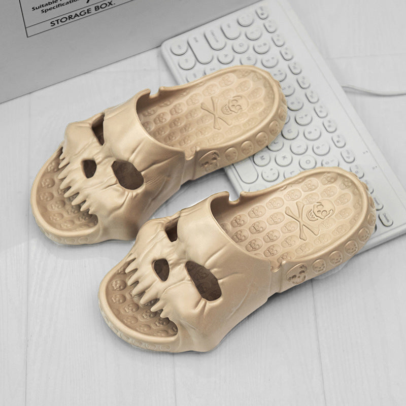 Lisslune | Skull Design Single Band Slippers