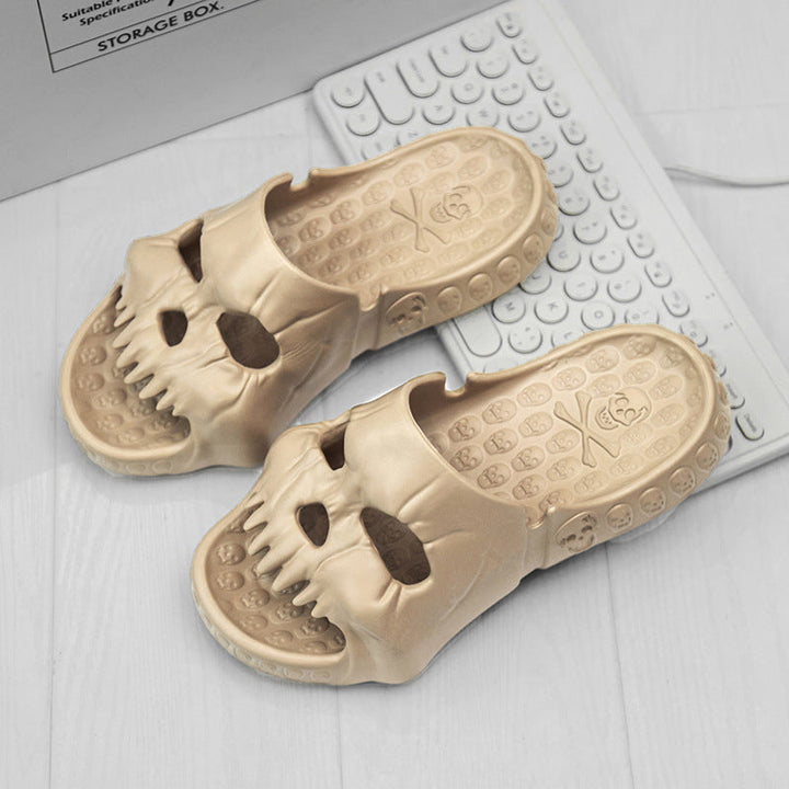 Lisslune | Skull Design Single Band Slippers