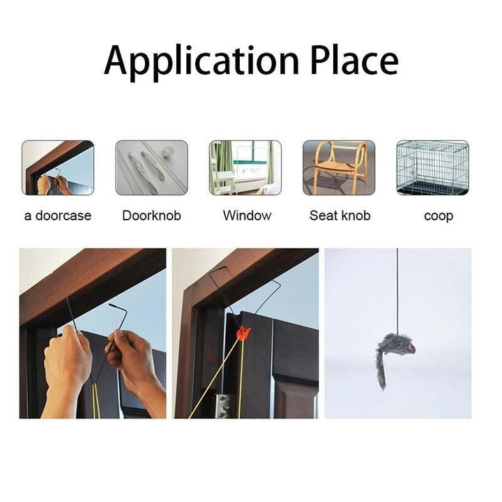 Lisslune | Hanging Door Bouncing Mouse Cat Toy