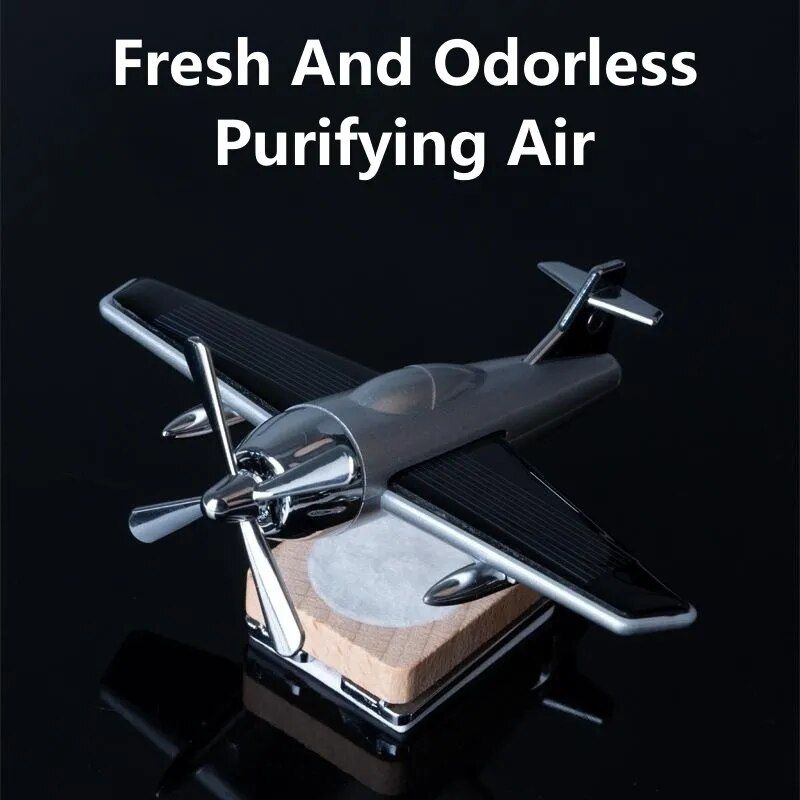 Lisslune | Solar-powered rotating aircraft air freshener and ornament