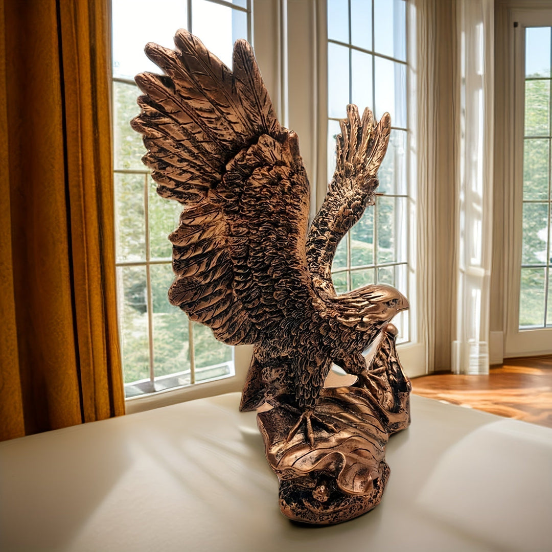 Lisslune | AeroGlide Majestic Eagle Statue – Impressive Decoration with Outstretched Wings
