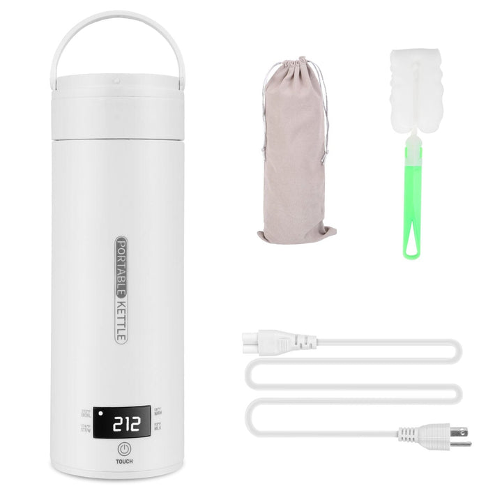 Lisslune | 17Oz Stainless Steel Travel Electric Kettle with 4 Temperature Presets