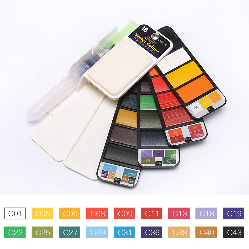 Lisslune | Solid Gouache Pigment Palette - let your creativity speak!