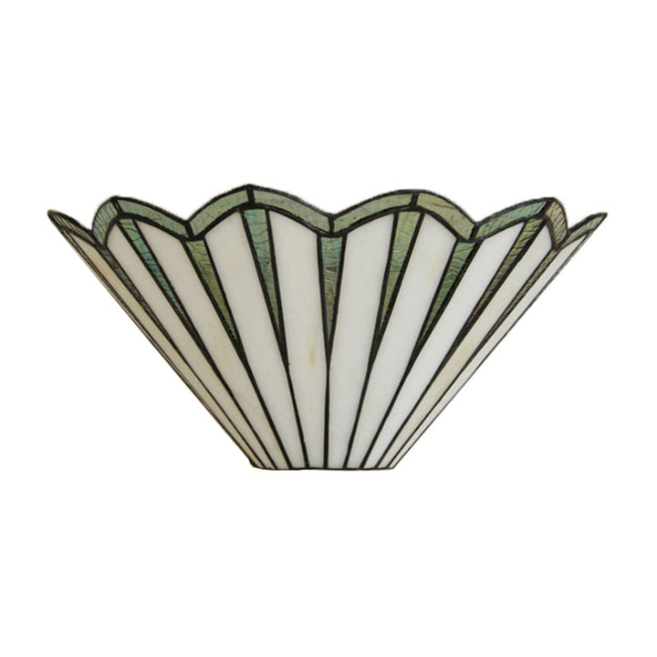 Lisslune | Glass Cone Wall Lamp Coffee House 1 Light Simple Style Shuttlecock Wall Light in Green