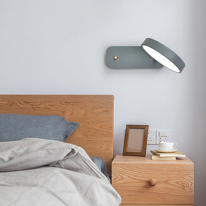 Lisslune | IllumiTurn – Nordic LED Rotatable Wall Light | Macaron Design | Adjustable Lighting