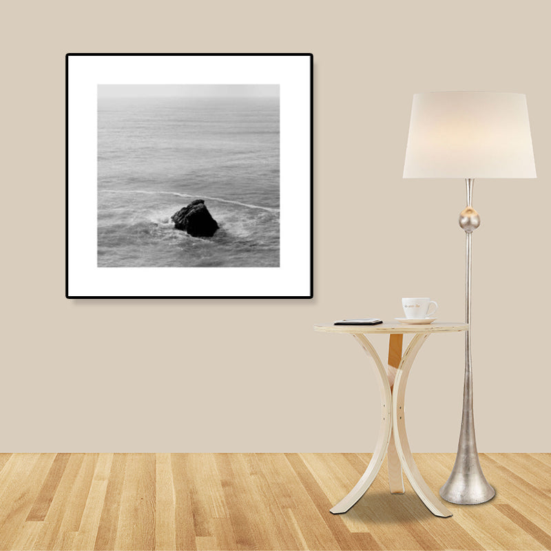 Lisslune | Dark Photography Seascape Art Print Textured Contemporary Living Room Furniture Wall Decor
