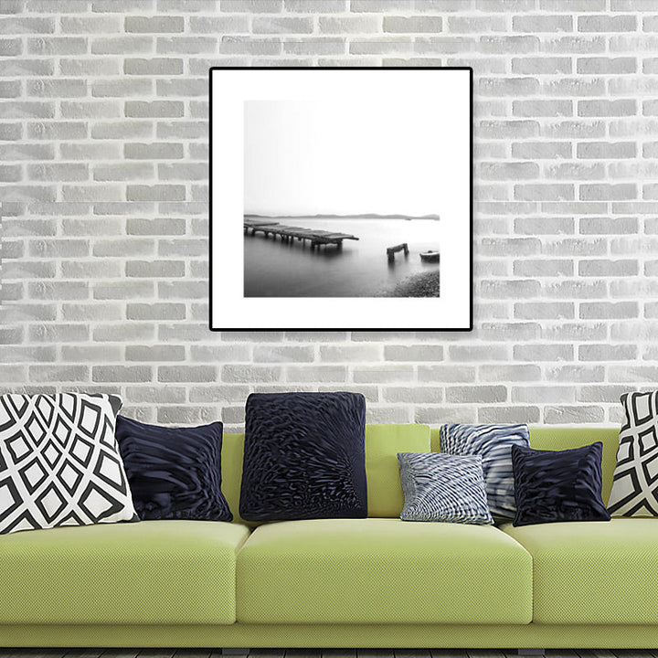 Lisslune | Dark Photography Seascape Art Print Textured Contemporary Living Room Furniture Wall Decor