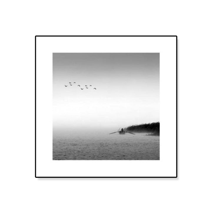 Lisslune | Dark Photography Seascape Art Print Textured Contemporary Living Room Furniture Wall Decor