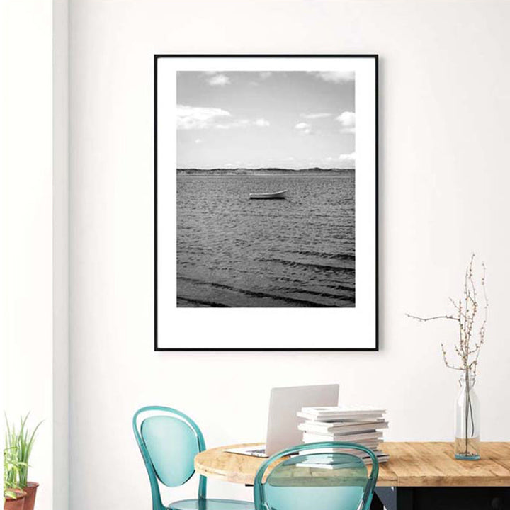 Lisslune | Gray Tropical Canvas Wall Art Photography Landscape Print Wall Decor for the Dining Room