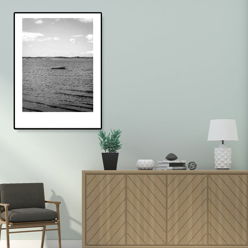 Lisslune | Gray Tropical Canvas Wall Art Photography Landscape Print Wall Decor for the Dining Room