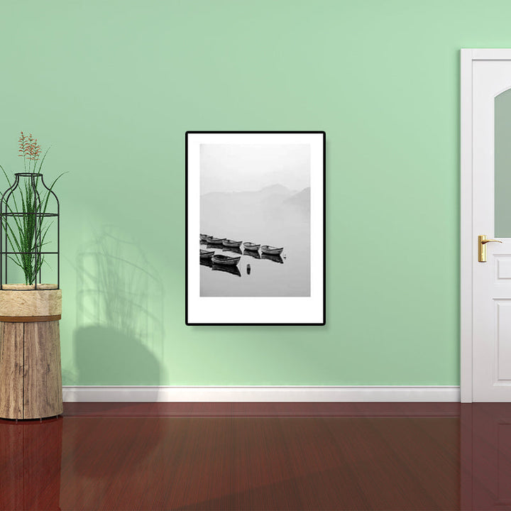 Lisslune | Gray Tropical Canvas Wall Art Photography Landscape Print Wall Decor for the Dining Room