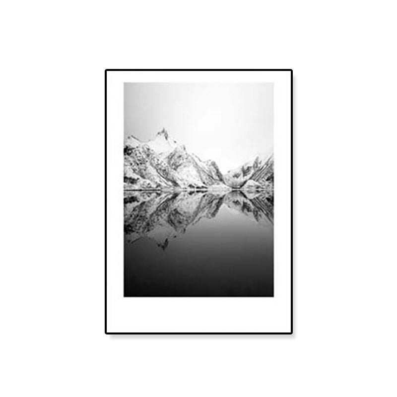 Lisslune | Tropical Rocky Bay Seascape Canvas Print Dark Color Texture Wall Art for the Living Room