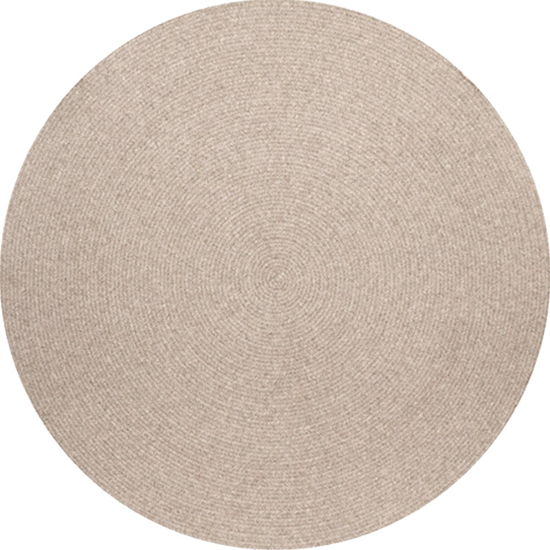 Lisslune | Simple rustic carpet wool plain carpet machine washable pet-friendly non-slip carpet for the bedroom
