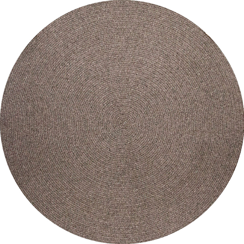 Lisslune | Simple rustic carpet wool plain carpet machine washable pet-friendly non-slip carpet for the bedroom