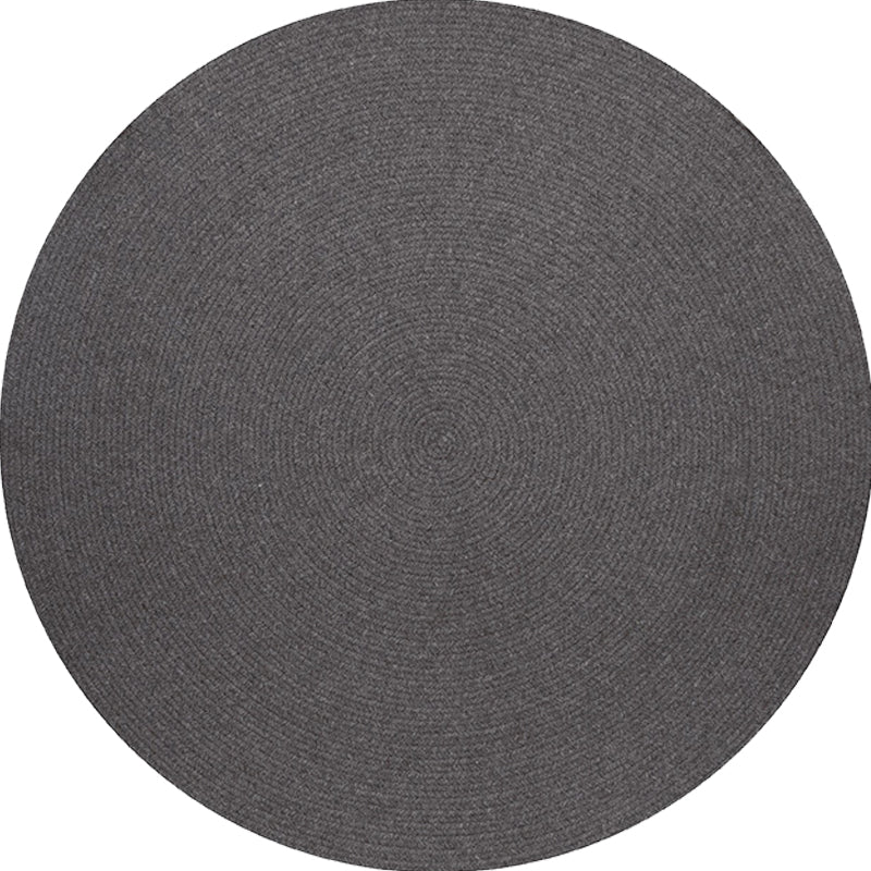 Lisslune | Simple rustic carpet wool plain carpet machine washable pet-friendly non-slip carpet for the bedroom