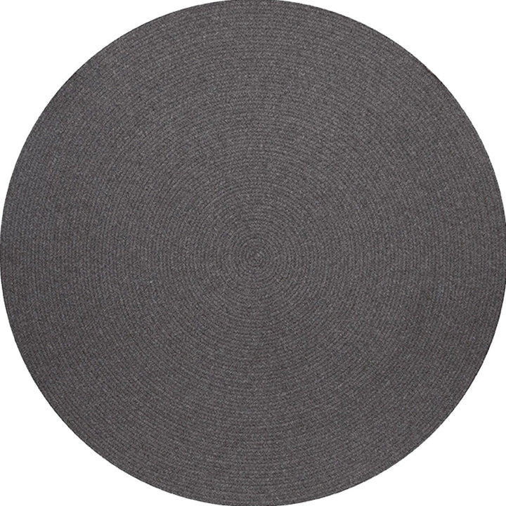 Lisslune | Simple rustic carpet wool plain carpet machine washable pet-friendly non-slip carpet for the bedroom