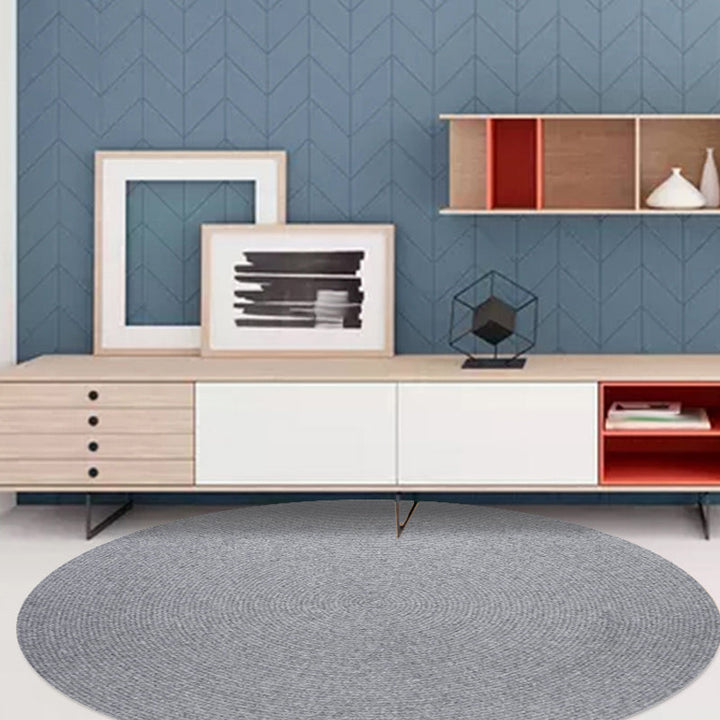 Lisslune | Simple rustic carpet wool plain carpet machine washable pet-friendly non-slip carpet for the bedroom