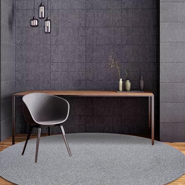 Lisslune | Simple rustic carpet wool plain carpet machine washable pet-friendly non-slip carpet for the bedroom