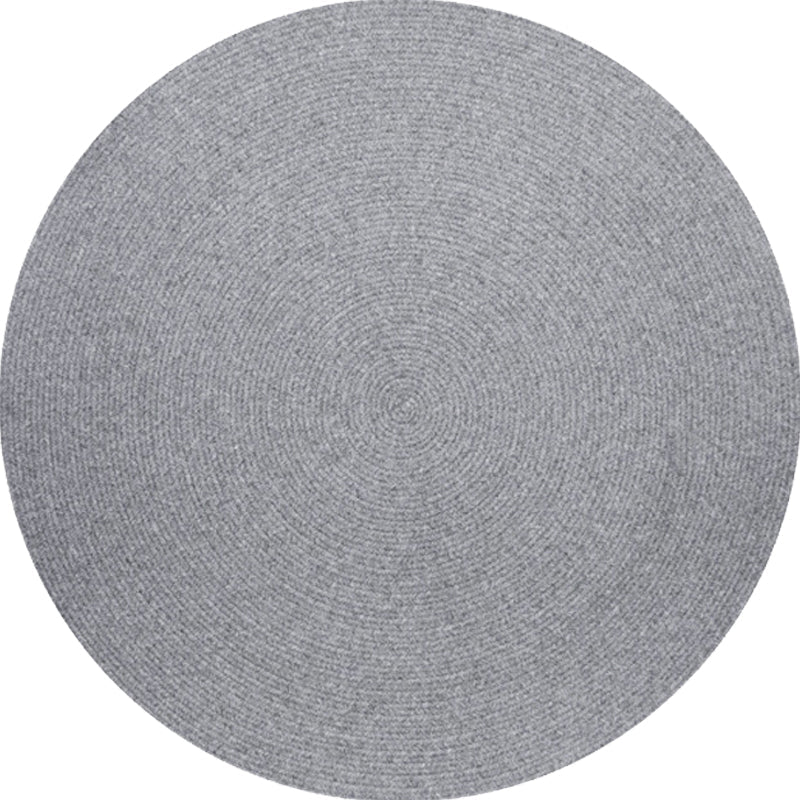 Lisslune | Simple rustic carpet wool plain carpet machine washable pet-friendly non-slip carpet for the bedroom