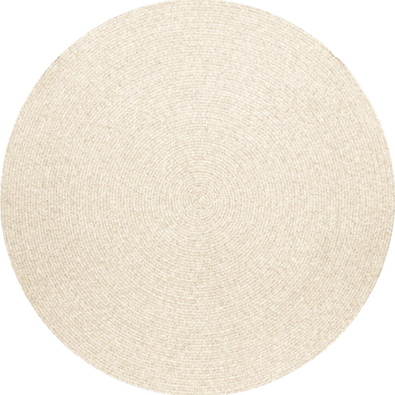 Lisslune | Simple rustic carpet wool plain carpet machine washable pet-friendly non-slip carpet for the bedroom