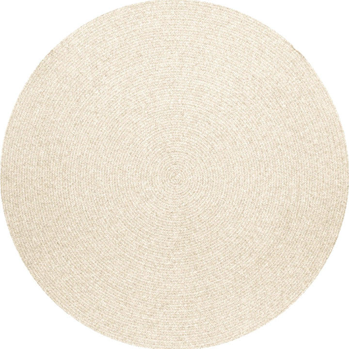 Lisslune | Simple rustic carpet wool plain carpet machine washable pet-friendly non-slip carpet for the bedroom
