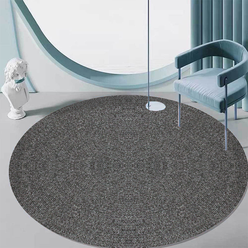 Lisslune | Rustic Solid Area Rug Polypropylene Rug Non-Slip Back Washable Pet-Friendly Carpet for Home