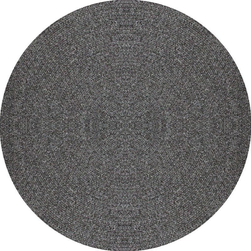Lisslune | Rustic Solid Area Rug Polypropylene Rug Non-Slip Back Washable Pet-Friendly Carpet for Home