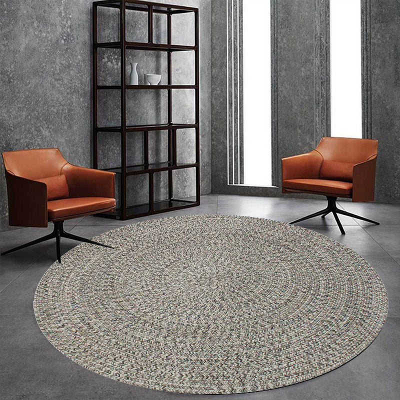 Lisslune | Rustic Solid Area Rug Polypropylene Rug Non-Slip Back Washable Pet-Friendly Carpet for Home