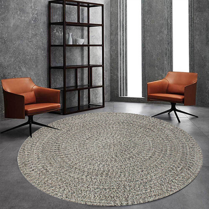 Lisslune | Rustic Solid Area Rug Polypropylene Rug Non-Slip Back Washable Pet-Friendly Carpet for Home