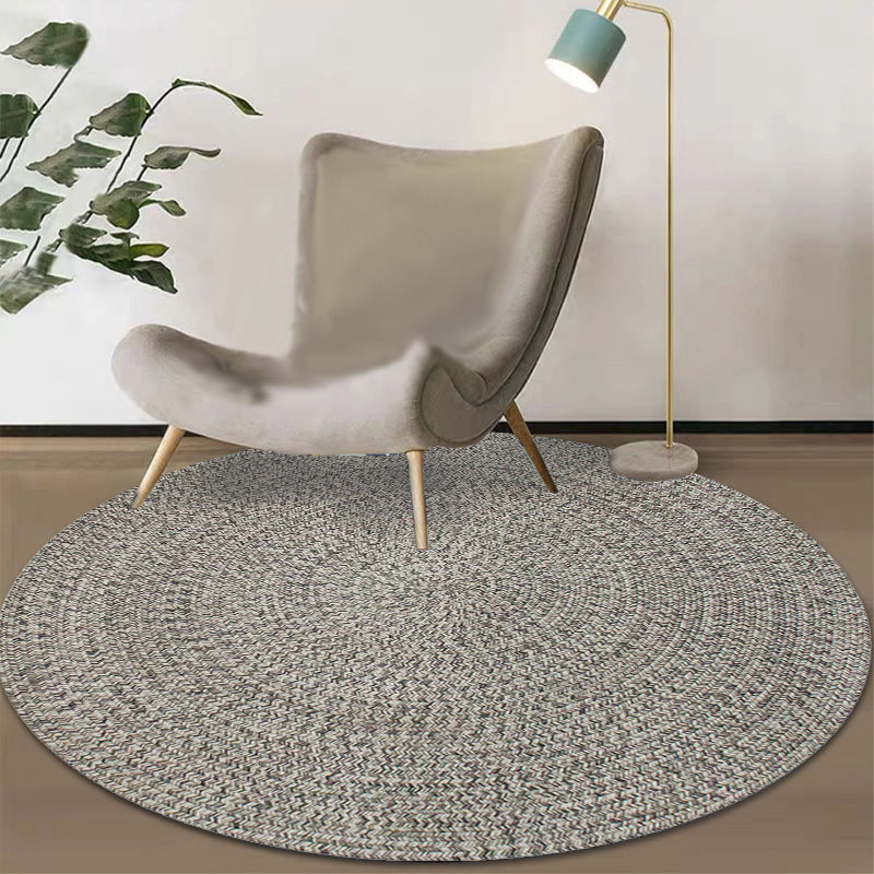 Lisslune | Rustic Solid Area Rug Polypropylene Rug Non-Slip Back Washable Pet-Friendly Carpet for Home