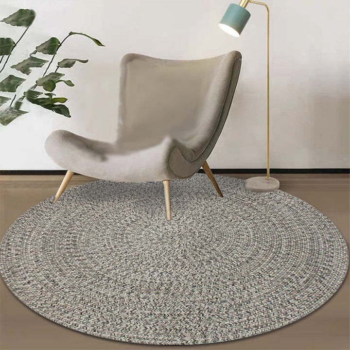 Lisslune | Rustic Solid Area Rug Polypropylene Rug Non-Slip Back Washable Pet-Friendly Carpet for Home