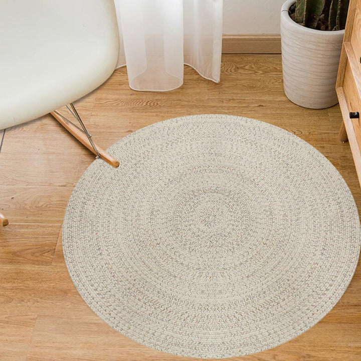 Lisslune | Rustic Solid Area Rug Polypropylene Rug Non-Slip Back Washable Pet-Friendly Carpet for Home