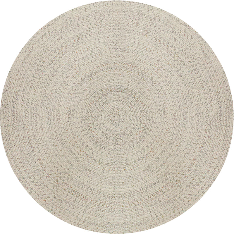 Lisslune | Rustic Solid Area Rug Polypropylene Rug Non-Slip Back Washable Pet-Friendly Carpet for Home