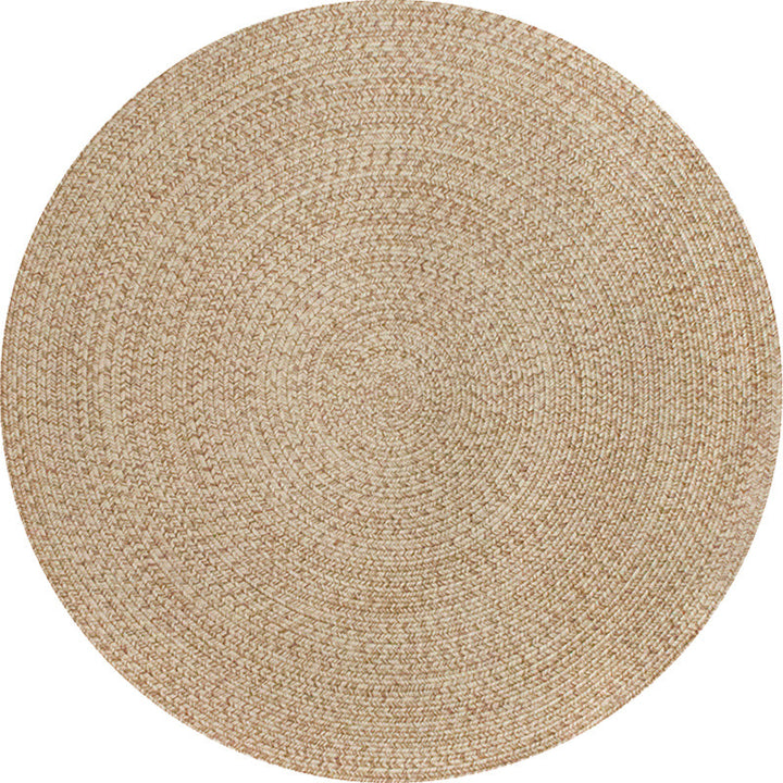 Lisslune | Rustic Solid Area Rug Polypropylene Rug Non-Slip Back Washable Pet-Friendly Carpet for Home
