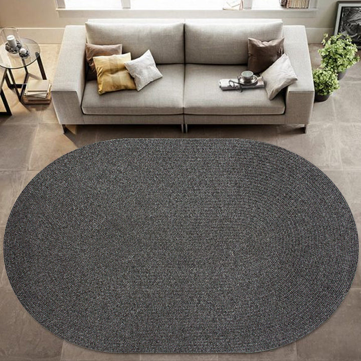 Lisslune | Solid Color Carpet Polypropylene Country Carpet Washable Non-Slip Pet Friendly Area Rug for Living Room