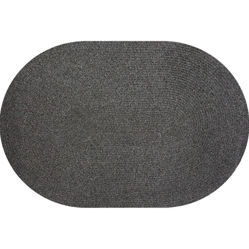 Lisslune | Solid Color Carpet Polypropylene Country Carpet Washable Non-Slip Pet Friendly Area Rug for Living Room
