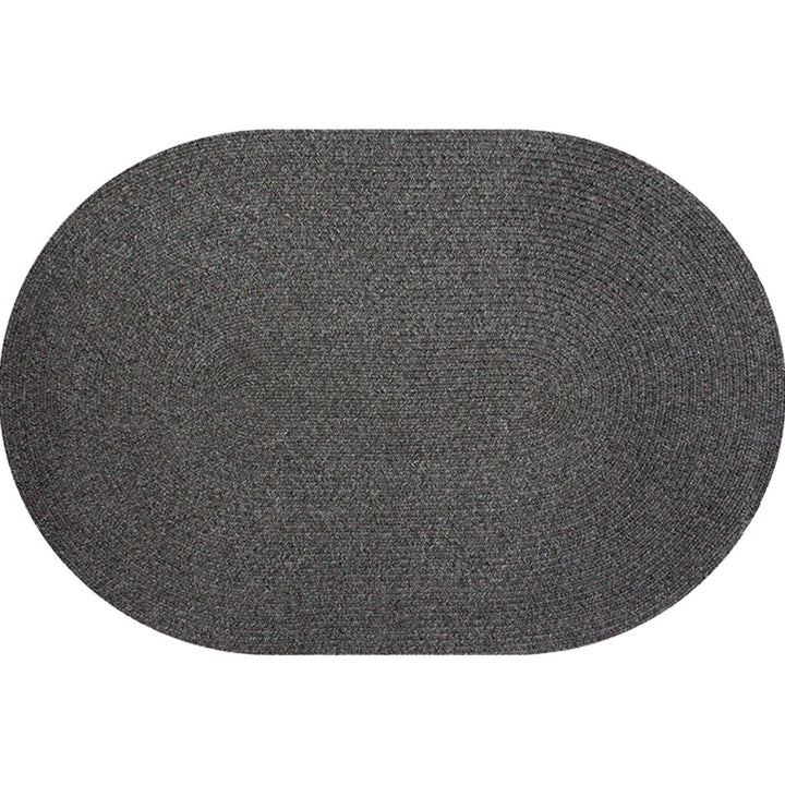 Lisslune | Solid Color Carpet Polypropylene Country Carpet Washable Non-Slip Pet Friendly Area Rug for Living Room