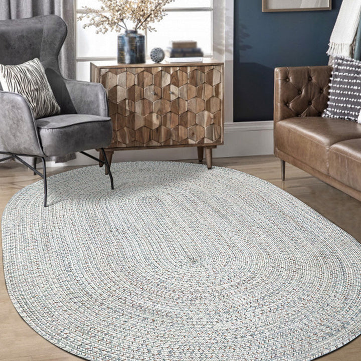 Lisslune | Solid Color Carpet Polypropylene Country Carpet Washable Non-Slip Pet Friendly Area Rug for Living Room