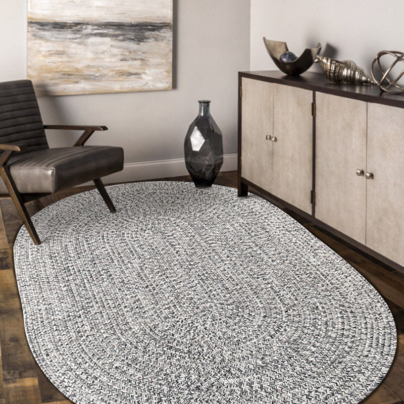 Lisslune | Solid Color Carpet Polypropylene Country Carpet Washable Non-Slip Pet Friendly Area Rug for Living Room