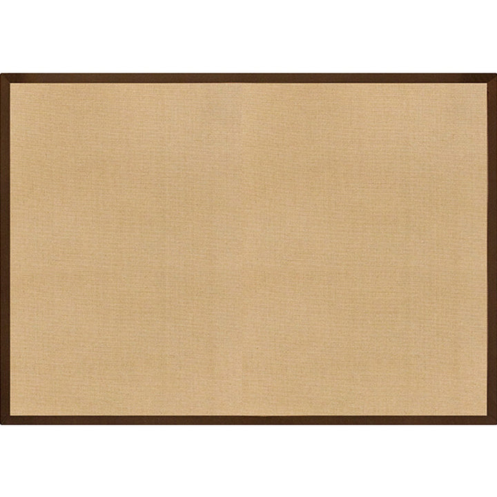 Lisslune | Brown Solid Rug Jute Rustic Rug Washable Non-Slip Pet-Friendly Area Rug for the Living Room
