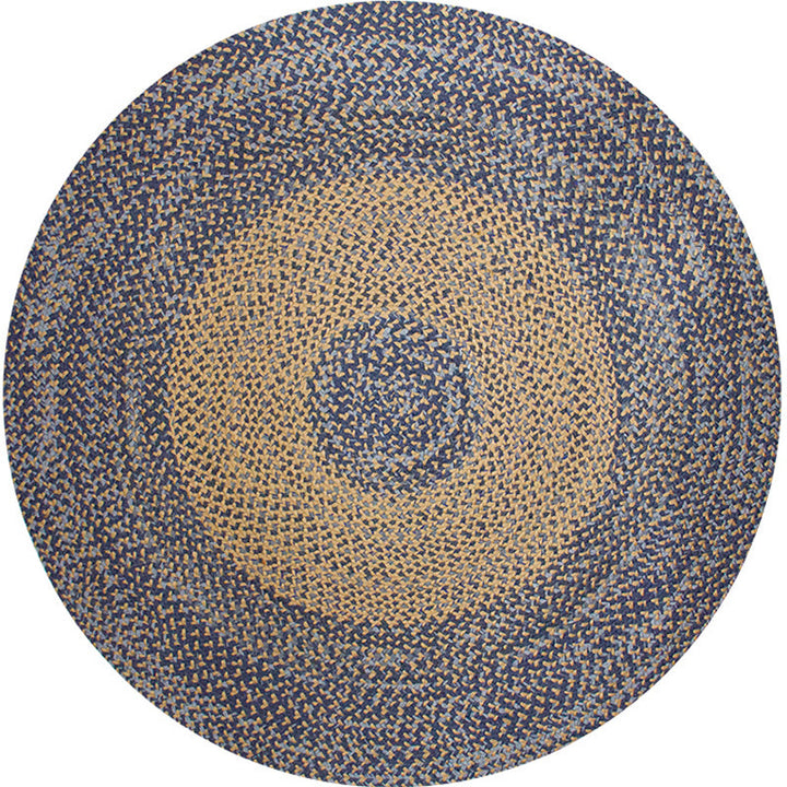 Lisslune | Stylish Country Rug Gray Circle Pattern Rug Pet Friendly Non-Slip Washable Rug for Decoration