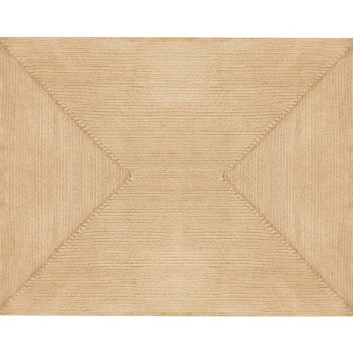 Lisslune | Brown simple rug jute rural rug washable non-slip pet-friendly rug for the living room