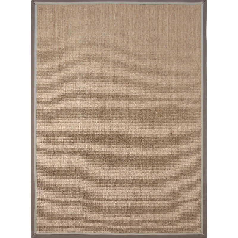 Lisslune | Simple Rustic Carpet Brown Solid Carpet Washable Pet Friendly Non-Slip Back Rug for the Living Room