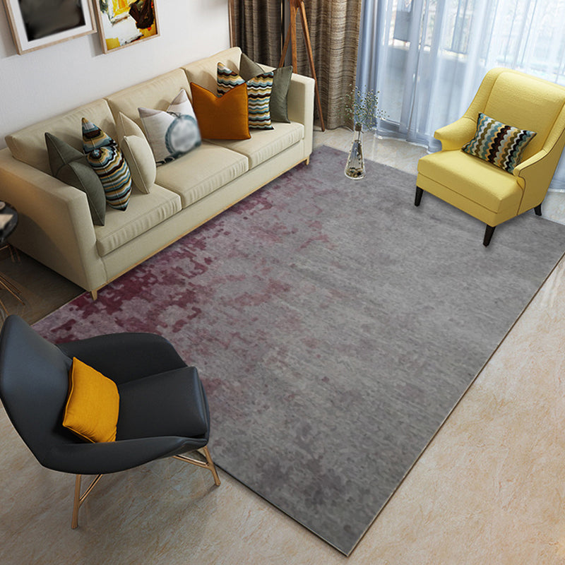 Lisslune | Industrial Abstract Rug Multicolor Polyester Rug Non-Slip Pet-Friendly Washable Rug for the Living Room