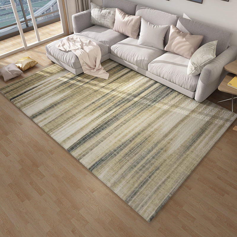 Lisslune | Multicolor Abstract Carpet Polyester Industrial Carpet Pet Friendly Washable Non-Slip Rug for Living Room